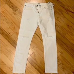 COH white distressed jeans